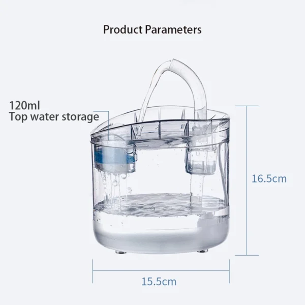2L USB Dog & Cat Feeders: Automatic Water Dispenser with Motion Sensor - Image 7
