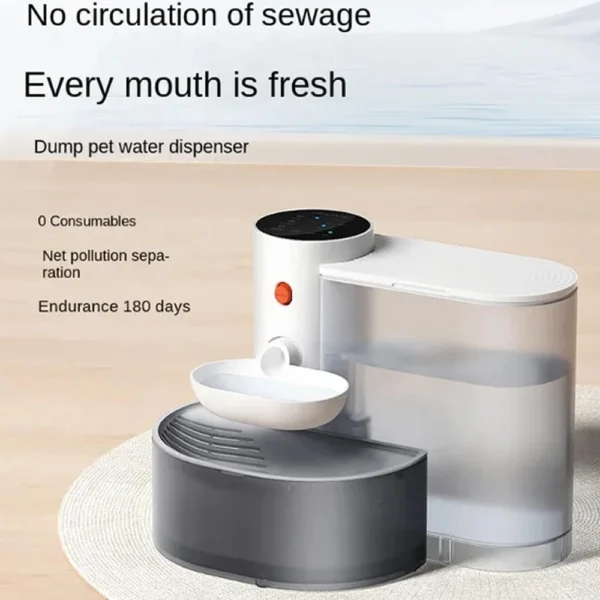 Dog & Cat Feeders Automatic Water Dispenser With Running & Charging System - Image 3