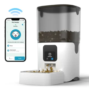 Smart WiFi Dog & Cat Feeders with APP Control & Easy Cleaning