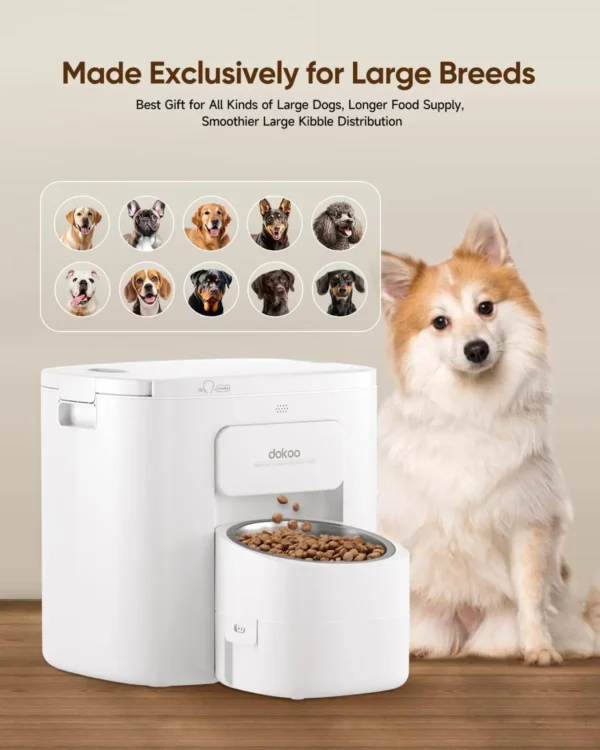 15L Automatic Dog & Cat Feeders with Timed Food Dispenser & Storage - Image 3