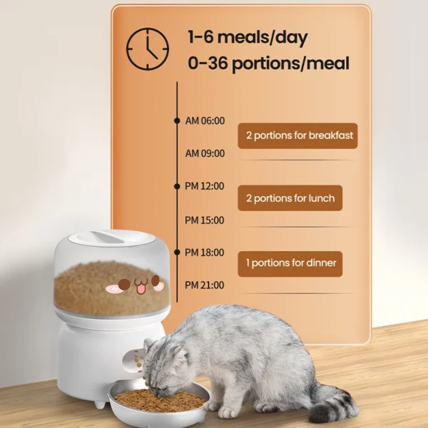 Dog & Cat Feeders Smart 3L WiFi Automatic Pet Food Dispenser Remote Control - Image 3