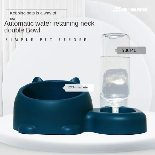 Simple Style Dog & Cat Feeders with Automatic Water Drinker Bowl - Image 6