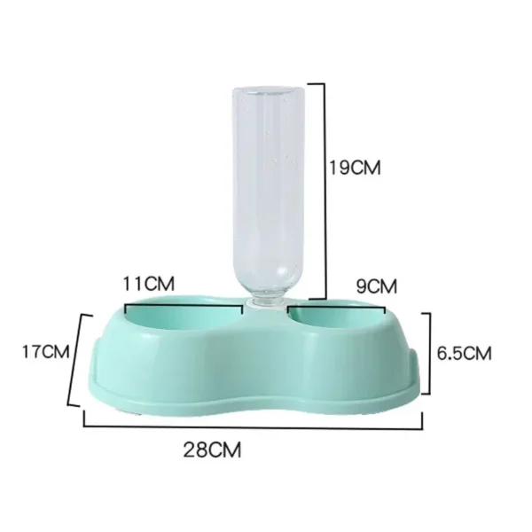 Dog & Cat Feeders: Simple Style Automatic Feeder Drinker and Double Bowl for Pets. - Image 6