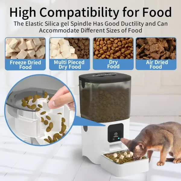 Smart WiFi Dog & Cat Feeders with APP Control & Easy Cleaning - Image 3