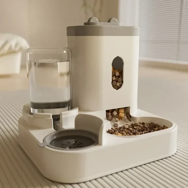 Large Capacity Dog & Cat Feeders with Water Fountain & Raised Stand - Image 2