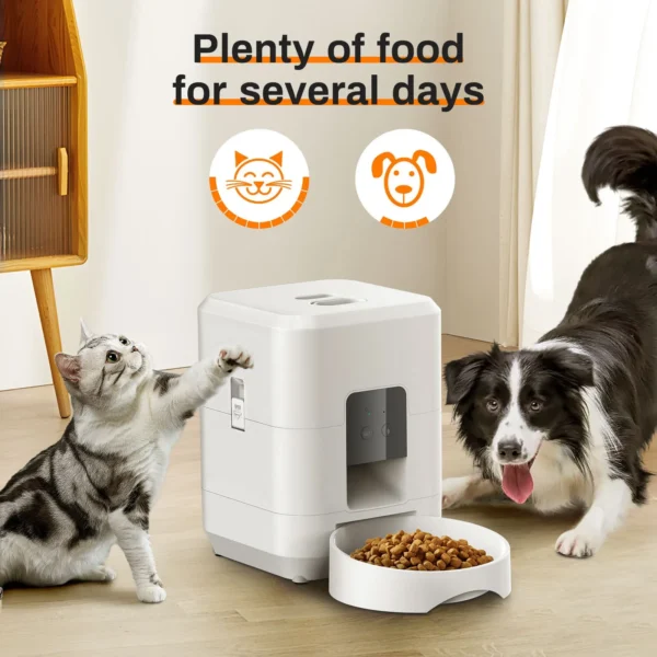 Dog & Cat Feeders: 2L WiFi Timed Automatic Food Dispenser Bowl - Image 2