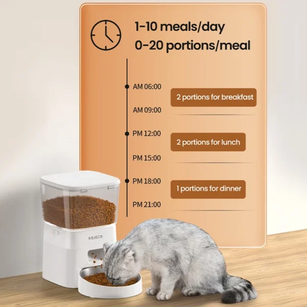 Dog & Cat Feeders Automatic Smart Food Dispenser With WiFi Control - Image 2