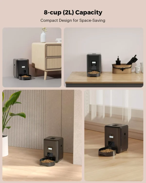 Dog & Cat Feeders: 2L WiFi Timed Automatic Food Dispenser Bowl - Image 7