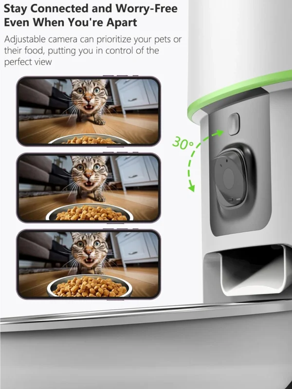 1080P HD Camera Dog & Cat Feeders: Smart WiFi Automatic Food Dispenser - Image 6