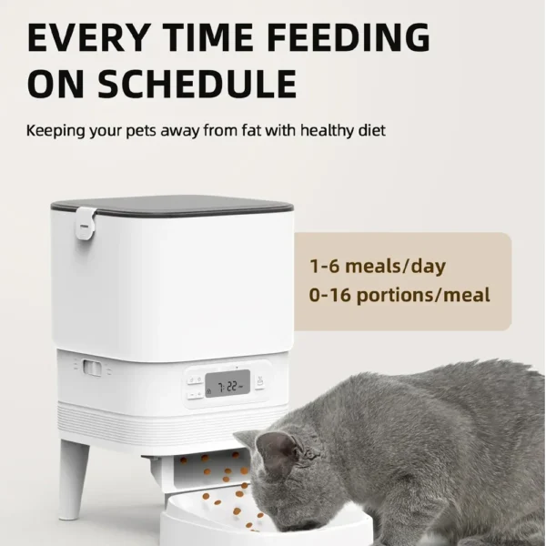 Furpipi Smart Dog & Cat Feeders: Automatic Food Dispenser with Timer Control - Image 3