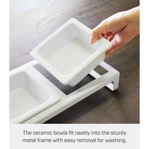 Home Tower Dog & Cat Feeders: Steel & Ceramic Non-Slip Food Bowls - Image 11